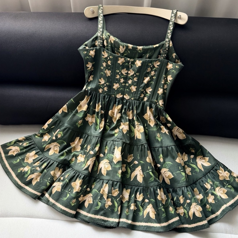 AGUA BY AGUA BENDITA Granadilla tiered floral-print mini dress - Picture 11 of 12